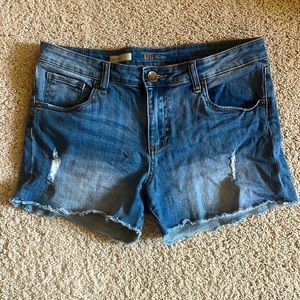 Distressed Fray Hem shorts